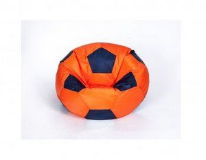 Кресло-мешок Мяч малый оранжево-черное в Чайковском - chaykovskiy.ok-mebel.com | фото 1