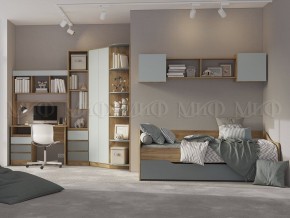 ЧЕЛСИ Color Антресоль (Мята/Дуб крафт) в Чайковском - chaykovskiy.ok-mebel.com | фото 2