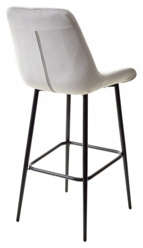 Барный стул ХОФМАН, цвет H-09 Светло-серый, велюр / черный каркас М-City в Чайковском - chaykovskiy.ok-mebel.com | фото 6