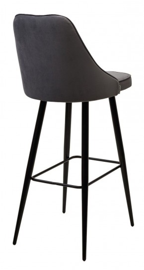 Барный стул NEPAL-BAR СЕРЫЙ #27, велюр/ черный каркас (H=78cm) М-City в Чайковском - chaykovskiy.ok-mebel.com | фото 3