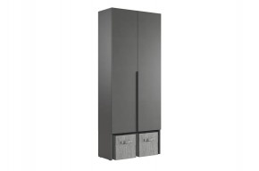 БАСКО Шкаф двухдверный L800 (графит) в Чайковском - chaykovskiy.ok-mebel.com | фото