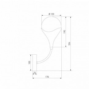 Бра Eurosvet Calyx 60168/1 латунь в Чайковском - chaykovskiy.ok-mebel.com | фото 3