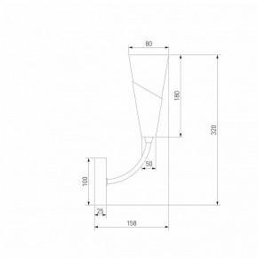 Бра Eurosvet Rhyton 60167/1 латунь в Чайковском - chaykovskiy.ok-mebel.com | фото 5