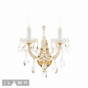 Бра iLamp Diamond W6071-2 GD+CL в Чайковском - chaykovskiy.ok-mebel.com | фото 2