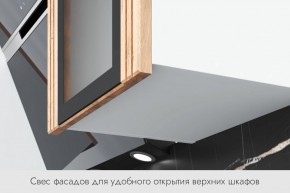 БЬЯНКА Кухонный гарнитур 1,6 белый/лиственница охотская/смоки софт в Чайковском - chaykovskiy.ok-mebel.com | фото 4