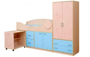 Набор мебели для детской Юниор -12.2 (700*1860) МДФ матовый в Чайковском - chaykovskiy.ok-mebel.com | фото