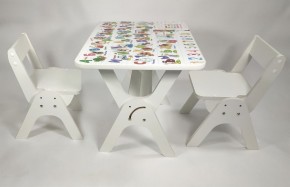 Детский растущий стол-парта и два стула Я САМ "Умка-Дуо" (Алфавит) в Чайковском - chaykovskiy.ok-mebel.com | фото