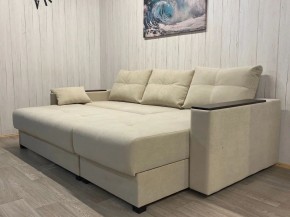 Диван угловой Комфорт-3 (НПБ+МДФ) велюр Luma 01 в Чайковском - chaykovskiy.ok-mebel.com | фото 4