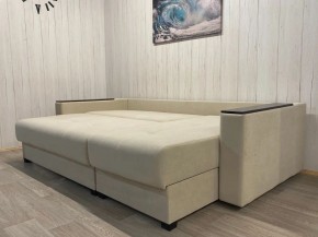 Диван угловой Комфорт-3 (НПБ+МДФ) велюр Luma 01 в Чайковском - chaykovskiy.ok-mebel.com | фото 5