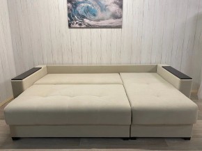 Диван угловой Комфорт-3 (НПБ+МДФ) велюр Luma 01 в Чайковском - chaykovskiy.ok-mebel.com | фото 6