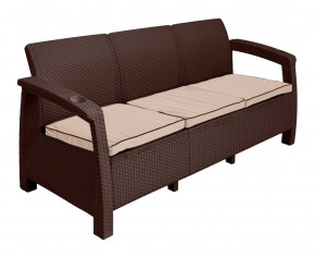 Диван Yalta Premium Sofa 3 Set (Ялта) шоколадный (+подушки под спину) в Чайковском - chaykovskiy.ok-mebel.com | фото 2