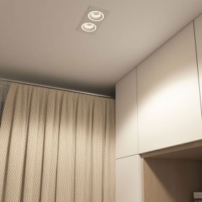 DK2062-WH Встраиваемый светильник, IP 20, до 15 Вт, GU10, LED, белый, алюминий в Чайковском - chaykovskiy.ok-mebel.com | фото 4