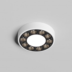 DK2440-WB Встраиваемый светильник DUAL 5+5 Вт, LED 4000K, IP 20, d90mm, белый/черный, алюминий/акрил в Чайковском - chaykovskiy.ok-mebel.com | фото