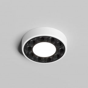 DK2440-WB Встраиваемый светильник DUAL 5+5 Вт, LED 4000K, IP 20, d90mm, белый/черный, алюминий/акрил в Чайковском - chaykovskiy.ok-mebel.com | фото 2