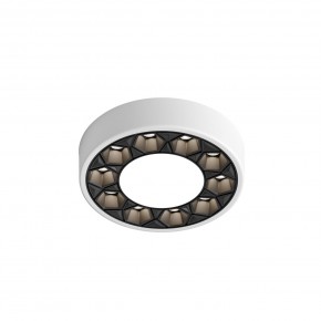 DK2440-WB Встраиваемый светильник DUAL 5+5 Вт, LED 4000K, IP 20, d90mm, белый/черный, алюминий/акрил в Чайковском - chaykovskiy.ok-mebel.com | фото 4