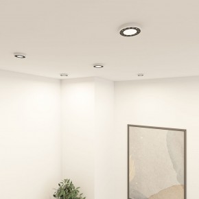 DK2441-WB Встраиваемый светильник DUAL 9+9 Вт, LED 4000K, IP 20, d120mm, белый/черный, алюминий/акрил в Чайковском - chaykovskiy.ok-mebel.com | фото 6