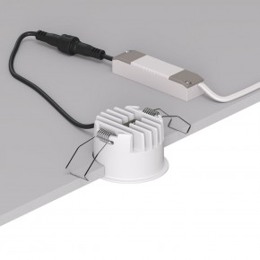 DK2510-WB Встраиваемый светильник SPACE со светодиодом d65 220V 8W 38° 4000К IP20 белый/черный алюминий в Чайковском - chaykovskiy.ok-mebel.com | фото 3