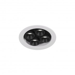DK2510-WB Встраиваемый светильник SPACE со светодиодом d65 220V 8W 38° 4000К IP20 белый/черный алюминий в Чайковском - chaykovskiy.ok-mebel.com | фото 4