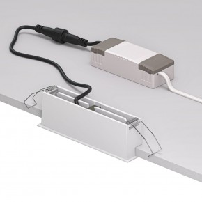 DK2514-WB Встраиваемый светильник SPACE со светодиодом L126mm 220V 10W 38° 4000К IP20 белый/черный алюминий в Чайковском - chaykovskiy.ok-mebel.com | фото 3