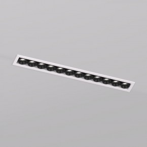 DK2515-WB Встраиваемый светильник SPACE со светодиодом L240mm 220V 20W 38° 4000К IP20 белый/черный алюминий в Чайковском - chaykovskiy.ok-mebel.com | фото