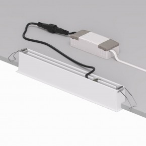 DK2515-WB Встраиваемый светильник SPACE со светодиодом L240mm 220V 20W 38° 4000К IP20 белый/черный алюминий в Чайковском - chaykovskiy.ok-mebel.com | фото 3