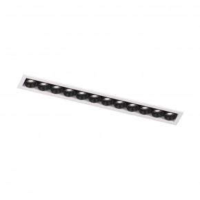 DK2515-WB Встраиваемый светильник SPACE со светодиодом L240mm 220V 20W 38° 4000К IP20 белый/черный алюминий в Чайковском - chaykovskiy.ok-mebel.com | фото 4