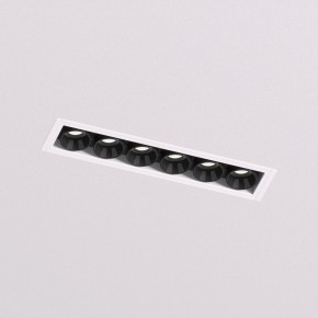 DK2531-WB Встраиваемый светильник SPACE со светодиодом под шпатлевку L126mm 220V 10W 38° 4000К IP20 белый/черный алюминий в Чайковском - chaykovskiy.ok-mebel.com | фото