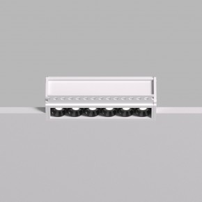 DK2531-WB Встраиваемый светильник SPACE со светодиодом под шпатлевку L126mm 220V 10W 38° 4000К IP20 белый/черный алюминий в Чайковском - chaykovskiy.ok-mebel.com | фото 3