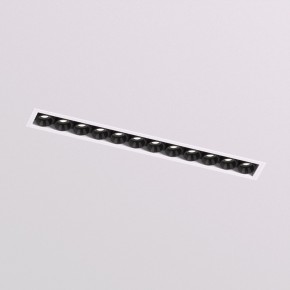 DK2532-WB Встраиваемый светильник SPACE со светодиодом под шпатлевку L240mm 220V 20W 38° 4000К IP20 белый/черный алюминий в Чайковском - chaykovskiy.ok-mebel.com | фото