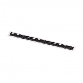 DK2532-WB Встраиваемый светильник SPACE со светодиодом под шпатлевку L240mm 220V 20W 38° 4000К IP20 белый/черный алюминий в Чайковском - chaykovskiy.ok-mebel.com | фото 5