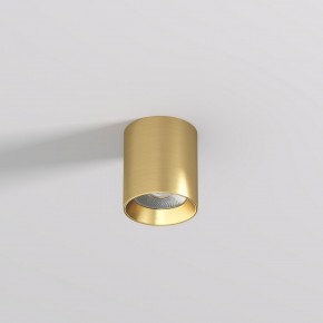 DK2610-SB Накладной светильник SHINE TUBE со светодиодом, D70*H80, IP20, 3000К, 10W, RA?90, сатинированная латунь, алюминий в Чайковском - chaykovskiy.ok-mebel.com | фото 2