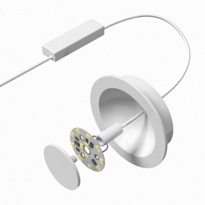 DK2700-WH Встраиваемый светильник, IP 20, 7 Вт, LED 3000, белый, алюминий в Чайковском - chaykovskiy.ok-mebel.com | фото 4