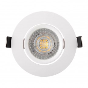 DK3020-WH Встраиваемый светильник, IP 20, 10 Вт, GU5.3, LED, белый, пластик в Чайковском - chaykovskiy.ok-mebel.com | фото