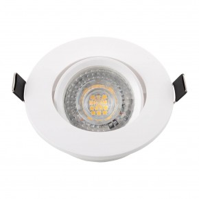 DK3020-WH Встраиваемый светильник, IP 20, 10 Вт, GU5.3, LED, белый, пластик в Чайковском - chaykovskiy.ok-mebel.com | фото 4