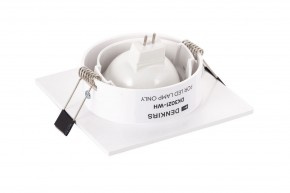 DK3021-WH Встраиваемый светильник, IP 20, 10 Вт, GU5.3, LED, белый, пластик в Чайковском - chaykovskiy.ok-mebel.com | фото 4