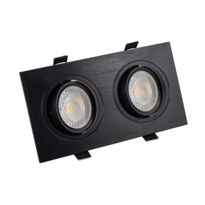 DK3022-BK Встраиваемый светильник, IP 20, 10 Вт, GU5.3, LED, черный, пластик в Чайковском - chaykovskiy.ok-mebel.com | фото