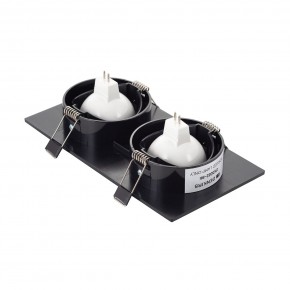 DK3022-BK Встраиваемый светильник, IP 20, 10 Вт, GU5.3, LED, черный, пластик в Чайковском - chaykovskiy.ok-mebel.com | фото 3