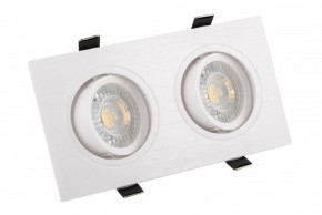 DK3022-WH Встраиваемый светильник, IP 20, 10 Вт, GU5.3, LED, белый, пластик в Чайковском - chaykovskiy.ok-mebel.com | фото