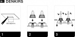 DK3022-WH Встраиваемый светильник, IP 20, 10 Вт, GU5.3, LED, белый, пластик в Чайковском - chaykovskiy.ok-mebel.com | фото 6