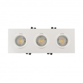 DK3023-WH Встраиваемый светильник, IP 20, 10 Вт, GU5.3, LED, белый, пластик в Чайковском - chaykovskiy.ok-mebel.com | фото