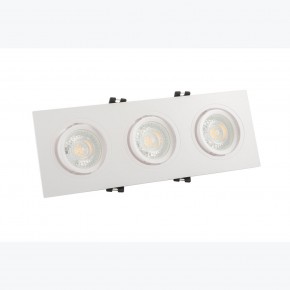 DK3023-WH Встраиваемый светильник, IP 20, 10 Вт, GU5.3, LED, белый, пластик в Чайковском - chaykovskiy.ok-mebel.com | фото 2