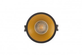 DK3026-BG Встраиваемый светильник, IP 20, 10 Вт, GU5.3, LED, черный/золотой, пластик в Чайковском - chaykovskiy.ok-mebel.com | фото