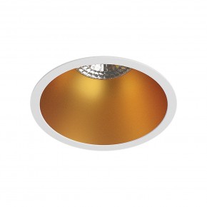 DK3026-WG Встраиваемый светильник, IP 20, 10 Вт, GU5.3, LED, белый/золотой, пластик в Чайковском - chaykovskiy.ok-mebel.com | фото
