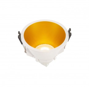 DK3026-WG Встраиваемый светильник, IP 20, 10 Вт, GU5.3, LED, белый/золотой, пластик в Чайковском - chaykovskiy.ok-mebel.com | фото 4
