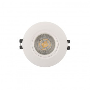 DK3028-WH Встраиваемый светильник, IP 20, 10 Вт, GU5.3, LED, белый, пластик в Чайковском - chaykovskiy.ok-mebel.com | фото