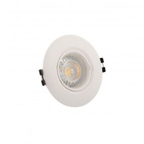 DK3028-WH Встраиваемый светильник, IP 20, 10 Вт, GU5.3, LED, белый, пластик в Чайковском - chaykovskiy.ok-mebel.com | фото 2