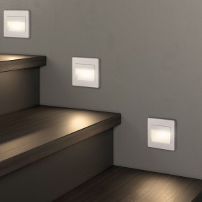 DK3050-WH Светильник встраиваемый в стену, IP 20, LED 3000, 1 Вт, белый, пластик в Чайковском - chaykovskiy.ok-mebel.com | фото 6