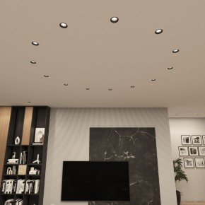 DK3055-BK Встраиваемый светильник, IP 20, 10 Вт, GU5.3, LED, черный, пластик в Чайковском - chaykovskiy.ok-mebel.com | фото 3