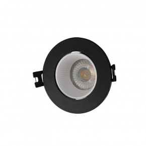 DK3061-BK+WH Встраиваемый светильник, IP 20, 10 Вт, GU5.3, LED, черный/белый, пластик в Чайковском - chaykovskiy.ok-mebel.com | фото