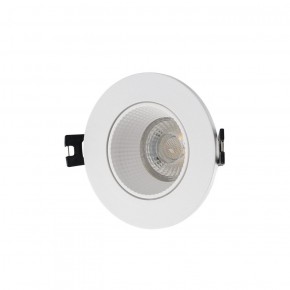 DK3061-WH Встраиваемый светильник, IP 20, 10 Вт, GU5.3, LED, белый/белый, пластик в Чайковском - chaykovskiy.ok-mebel.com | фото